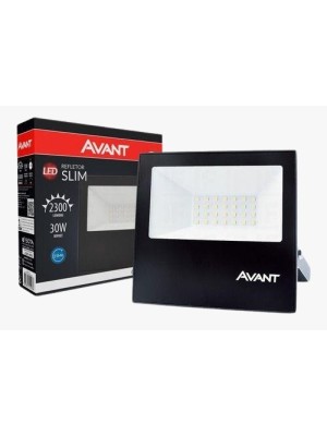 REFLETOR LED SLIM 30 2250 LUMENS 6500K LUZ BRANCA 259301378 UN. AVANT