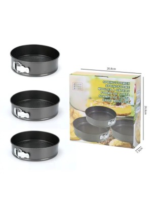 ASSADEIRA 3 PEÇAS 22CM/24CM/26CM ANTIADERENTE UN. TOP IMPORTADORA