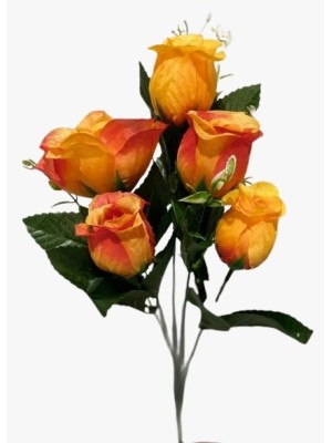 BUQUE FLOR ROSAS 5 GALHOS 36X13X11CM UN. TOP IMPORTADORA