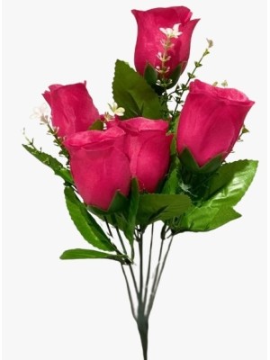 BUQUE FLOR ROSAS 7 GALHOS 36,5X17X10CM UN. TOP IMPORTADORA