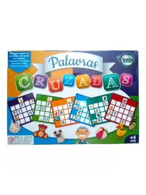 JOGO PALAVRAS CRUZADAS C/76 PCS UN. TOIA BRINQUEDOS