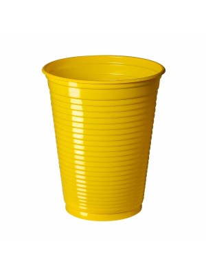 COPO PLASTICO 200ML C/50PCS AMARELO UN. FORFEST