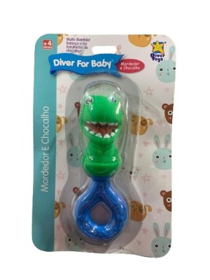 Mordedor Chocalho Dinossauro Diver For Baby Diver Toys Dino