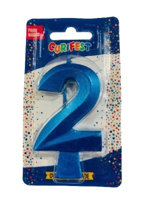 VELA CONCEPT METALLIC AZUL N 2 - (4550) UN. CURIFEST