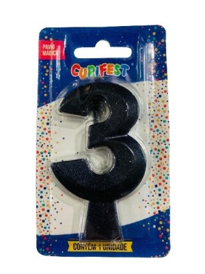 VELA CONCEPT METALLIC PRETA N 3 - (4601) UN. CURIFEST