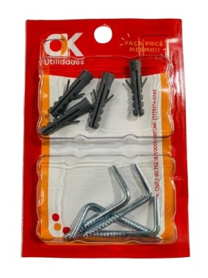 OK GANCHO L E BUCHA 6MM C/4 UN.