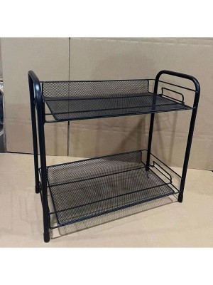 ORGANIZADOR COSMETICO 2 PRATELEIRAS ARAMADO 36X17.5X32.5CM UN. TOP RIO