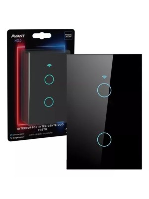 INTERRUPTOR INTELIGENTE PRETO NEO DUO WIFI 300W 291005258 UN. AVANT