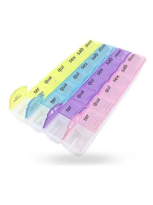 PORTA COMPRIMIDOS DE PLASTICO 21X10CM UN. RIO TIJUCAS