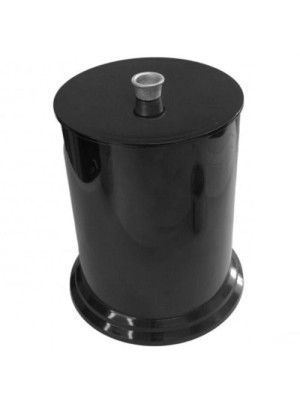 LIXEIRA REDONDA 5L PRETA UN.