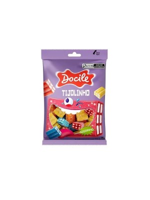 BALA REGALIZ TIJOLINHO BITES 70G UN. DOCILE