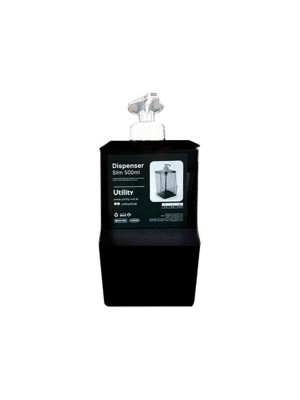 DISPENSER SLIM 500ML FULL METALLIC PRETO UN. UTILITY