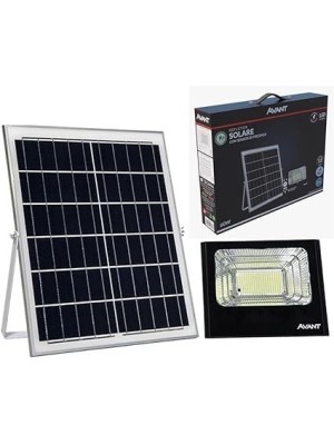 REFLETOR LED SOLAR COM SENSOR DE PRESENÇA 60W 6500K LUZ BRANCA UN. AVANT