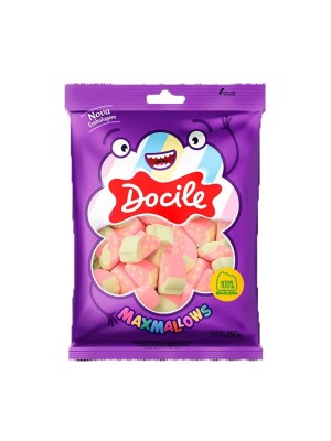 MARSHMALLOW MORANGO 250G UN. DOCILE