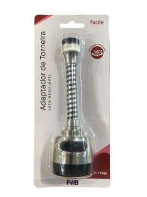 ADAPTADOR DE TORNEIRA JATO REGULAVEL 17,5X5CM UN.