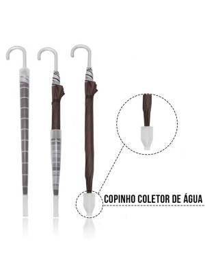 Guarda Chuva Bengala Copo Coletor Escorredor de Água Chuva