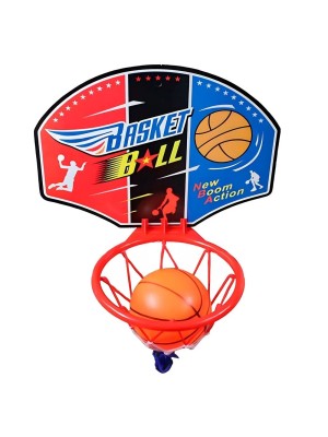 CESTA DE BASQUETE C/BOLA E BOMBA UN. 