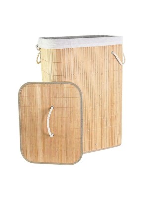 CESTO ORGANIZADOR DE ROUPAS BAMBU 40X30X60CM UN.