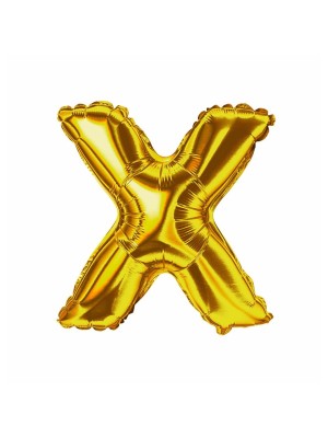 BALAO METALIZADO LETRA X 100CM RIO TIJUCAS