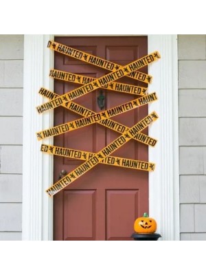 Faixa Cena do Crime 3m x 6,5cm Decoração Halloween Festa Temática Mistério