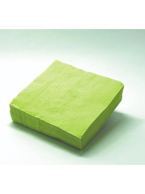 Guardanapo Descartavel 20x22cm com 50 unidades Verde Claro