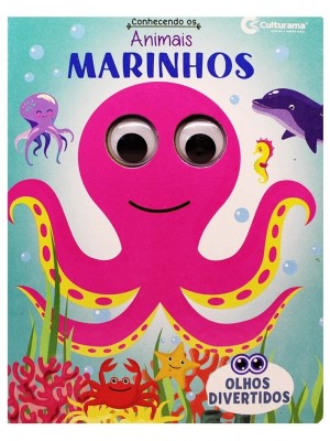 Livro Infantil Pop Olhos Divertidos Conhecendo os Animais Marinhos 