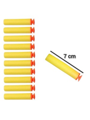 REFIL MUNIÇÃO DARDOS PARA PISTOLA EM EVA COM VENTOSA KIT C/ 10