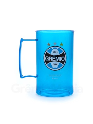Caneca Acrilica 450ml Times Futebol - Gremio Cor Azul