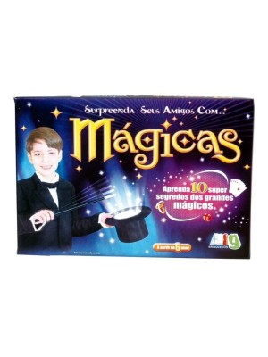KIt de Magicas com 10 Truques Embaralhamento, Advinhacao, Dados Magicos