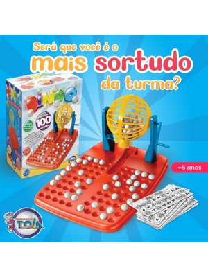 Bingo Jogo De Mesa 100 Cartelas Numeradas 