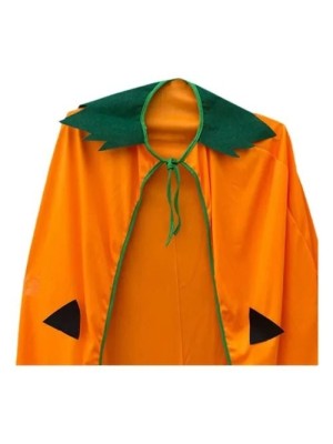 Capa de Abóbora Infantil Fantasia Halloween