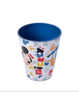 Caneca Mickey e Amigos Plasútil 360ml – Produto Oficial Disney, Plástico Resistente e Livre de BPA