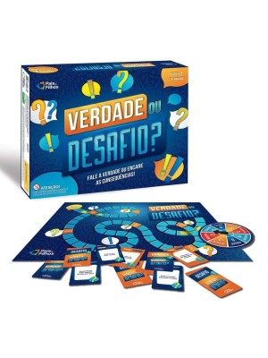Jogo de Tabuleiro Verdade ou Desafio – Diversão para Crianças e Família