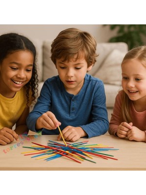 Jogo Pega Varetas Pais & Filhos – Brinquedo Educativo Clássico Infantil