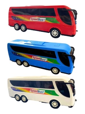 Ônibus Speed Bus na Caixa Diverplas – Brinquedo Infantil de Plástico Resistente, Seguro e Colorido para Crianças
