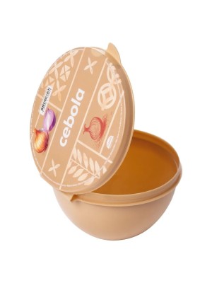 Porta-Mix Plasútil Decorado Cebola 374ml com Tampa Estampada