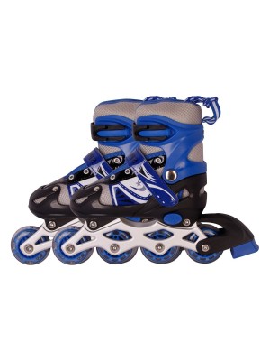 Patins In Line Feminino c/ Rodas de Luz LED Ajustável 35-38 Confortável e Seguro para Patinação