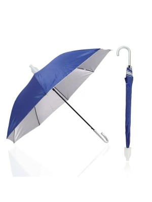 Guarda-Chuva Colorido com Copo e Cabo Curvo 8 Varetas 59cm Resistente e Compacto para Proteção em Dias de Chuva