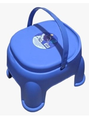 Banqueta Infantil com Alça Plástica 31x31x23,5cm Resistente e Segura para Crianças Uso em Casa Banheiro Quarto e Escola