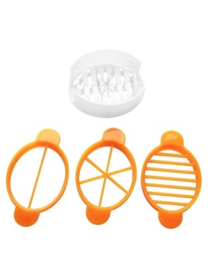 Cortador de Ovos 3x10,5cm Utensílio Doméstico Prático para Cozinha, Fatiador de Ovos Cozidos Compacto e Fácil de Limpar