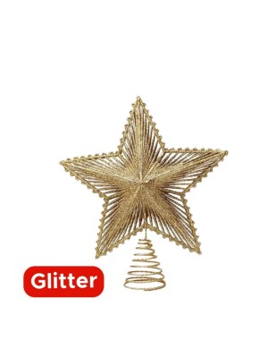 Ponteira Estrela de Natal 24cm Wincy Decoração para Topo de Árvore