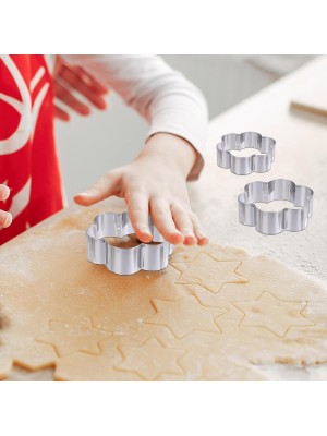 Formas Inox p/ Cortar Bolacha e Cookie – 6 Peças Sortidas Duráveis p/ Confeitaria Artesanal