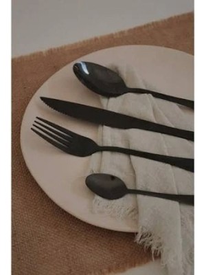 Garfo de Mesa Sunshine Black 19,5 cm Inox Preto Fosco Linha Premium Ergonômico