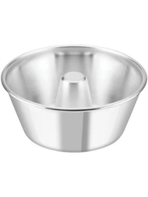 Forma Pudim N°22 22,5x22,5x10cm em Alumínio Polido Brilhante – Forma com Furo Central para Pudins e Bolos | Alta Resistência e Cozimento Uniforme