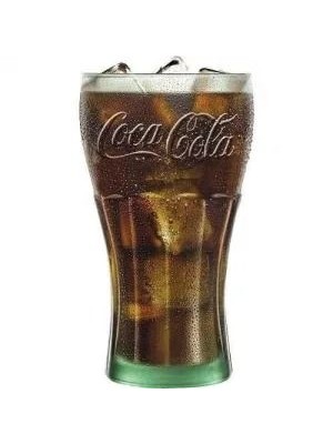 Copo de Vidro Coca Contour Cristal 470ml Modelo Original com Logo em Alto-Relevo, Vidro Resistente e Design Clássico para Refrigerante, Drinks e Sucos