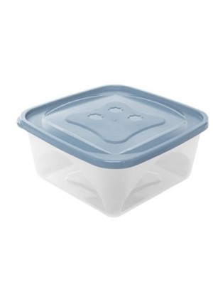 Pote Quadrado Versátil 3L com Tampa – Pote Plástico Transparente para Armazenar Alimentos, Freezer, Geladeira e Organização Doméstica