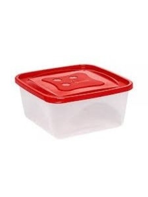 Pote Quadrado Versátil 3L com Tampa – Pote Plástico Transparente para Armazenar Alimentos, Freezer, Geladeira e Organização Doméstica