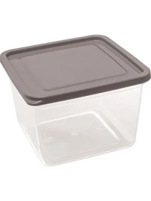 Organizador Slim Quadrado 1,43L – Pote Plástico Transparente com Tampa, Ideal para Geladeira, Mantimentos, Snacks, Sobras e Organização da Cozinha