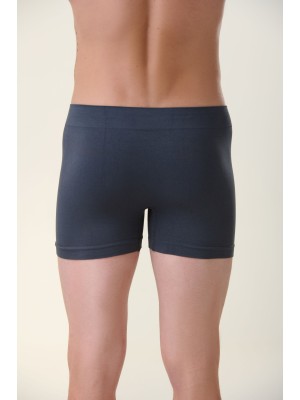 Cueca Boxer Adulto Cinza G Sem Costura com Conforto Avançado, Alta Elasticidade e Ajuste Anatômico para Uso Diário