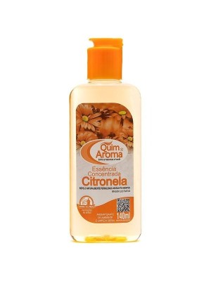 Essência Concentrada Citronela 140ml Quim Aroma – Aroma Repelente Natural, Ideal para Ambientes, Limpeza Perfumada e Artesanato com Alto Rendimento